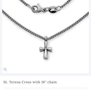 James Avery St. Teresa Cross with 16" chain